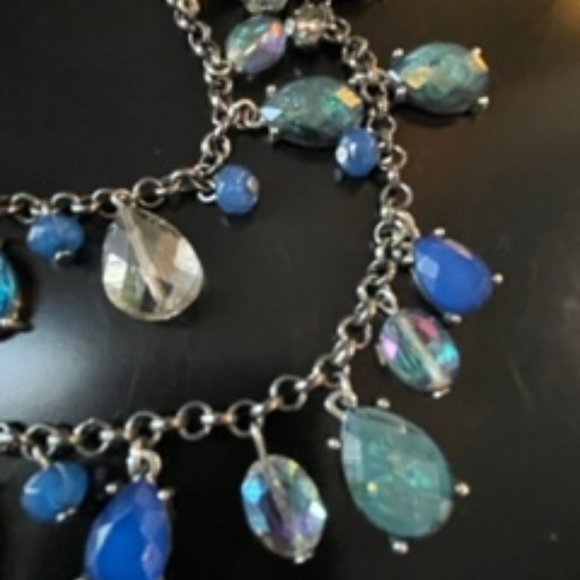 Blue/Aqua/Turquoise Layered Necklace - Picture 8 of 15